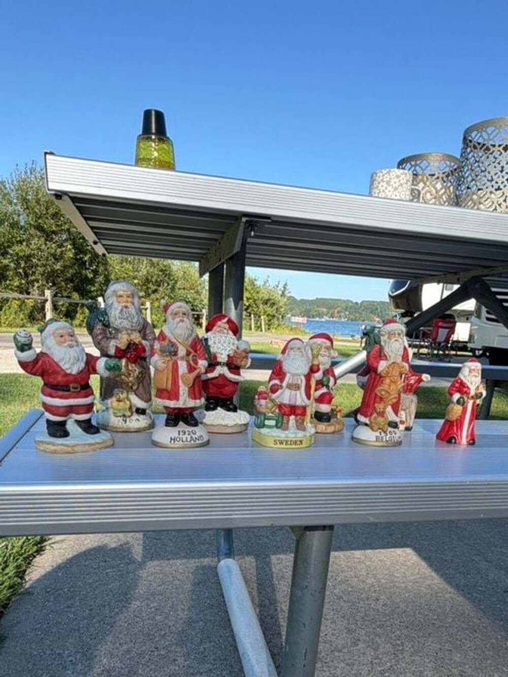 Vintage Santa Through the Decades Figurine Collection - Set of Santas